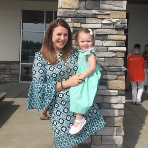 Size Medium Aryeh boutique dress with bell sleeves